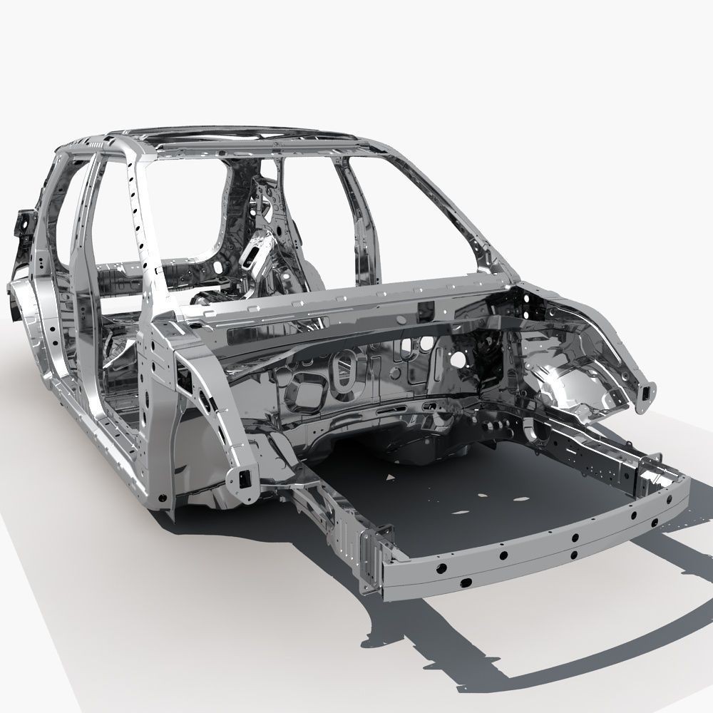 SUV Frame 3D Model – High Poly PBR Asset for Visualization, FBX - View 9