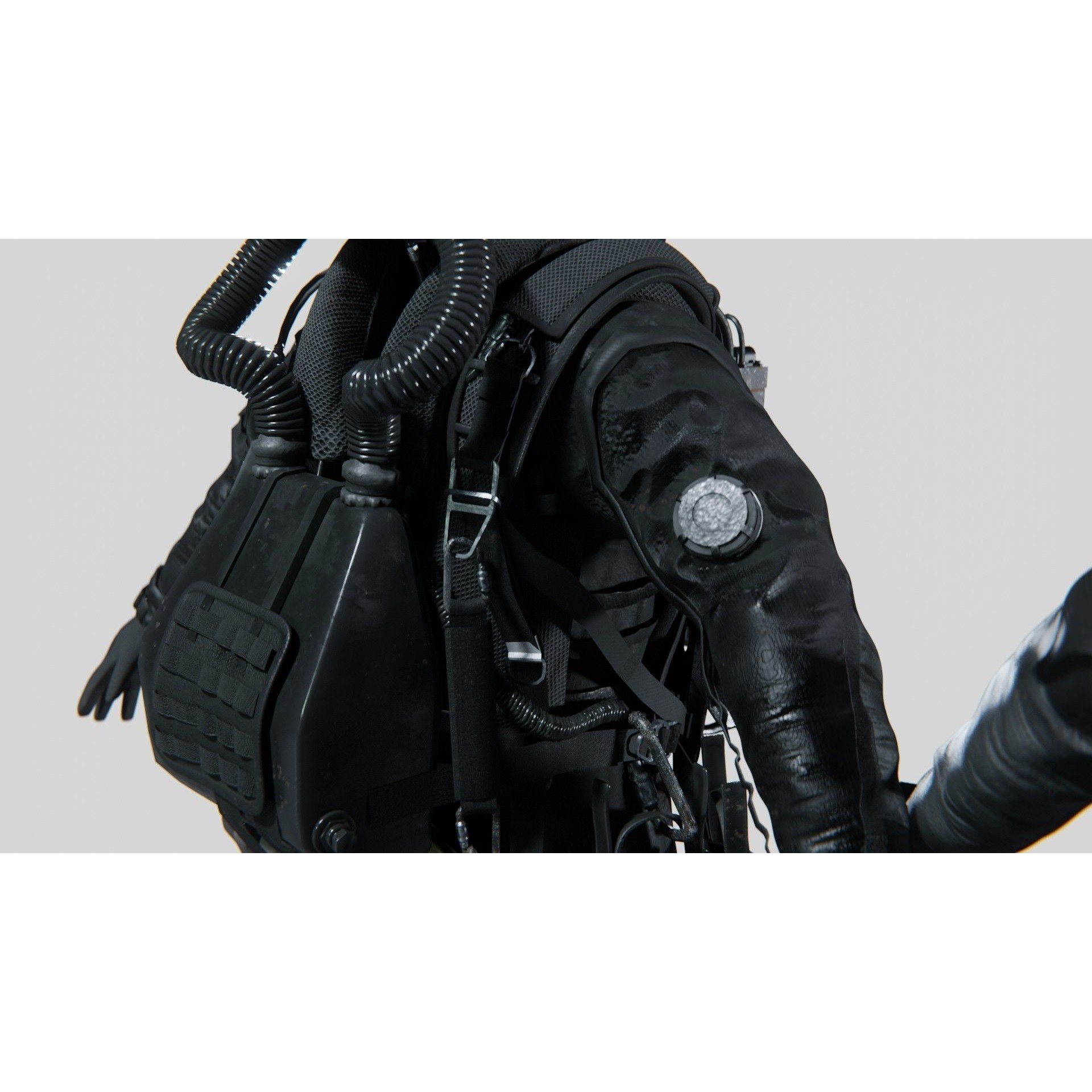 Soldier Diver Drysuit - Low-Poly Game-Ready 3D Model - View 13