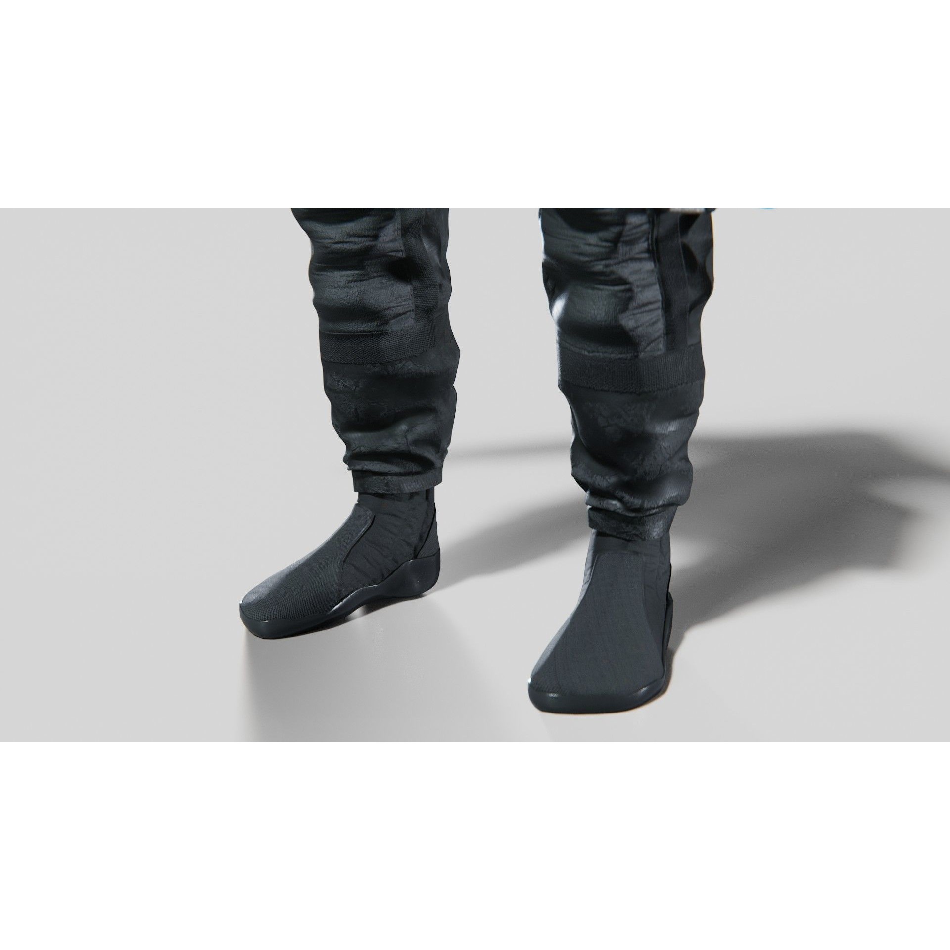 Soldier Diver Drysuit - Low-Poly Game-Ready 3D Model - View 14
