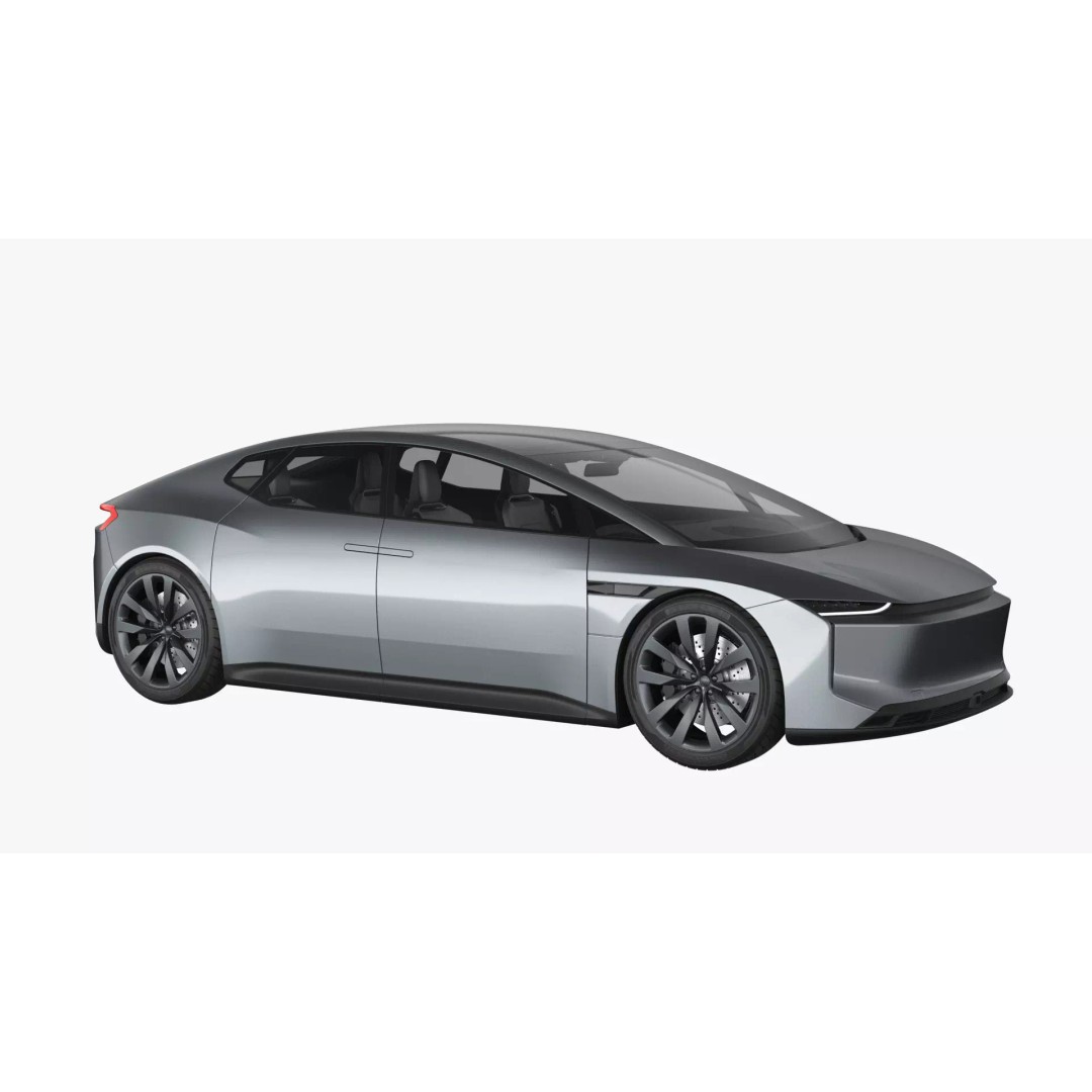 Futuristic Car Concept 3D Model – Detailed Subdivision Ready, Blender & FBX - View 10