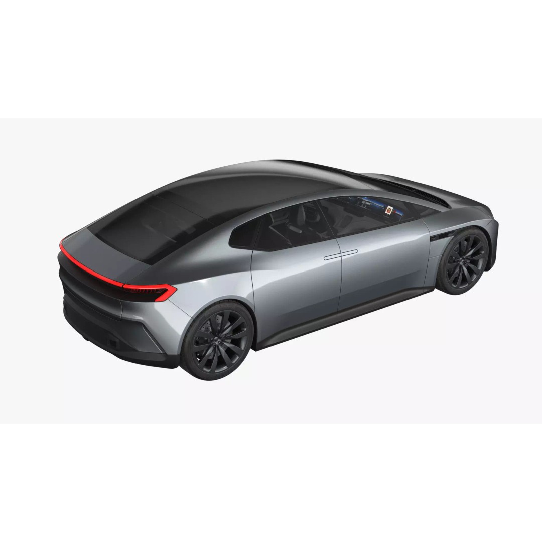 Futuristic Car Concept 3D Model – Detailed Subdivision Ready, Blender & FBX - View 14