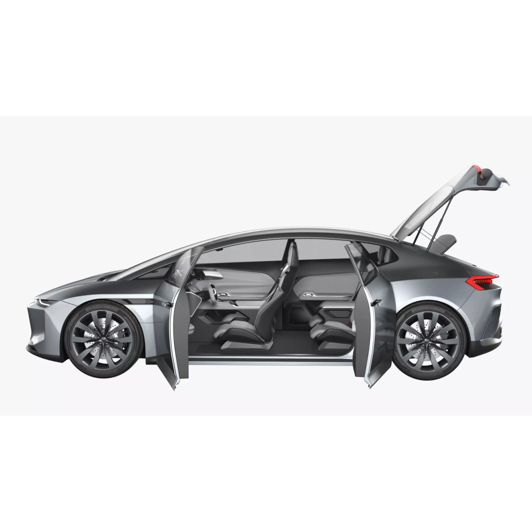 Futuristic Car Concept 3D Model – Detailed Subdivision Ready, Blender & FBX - View 18