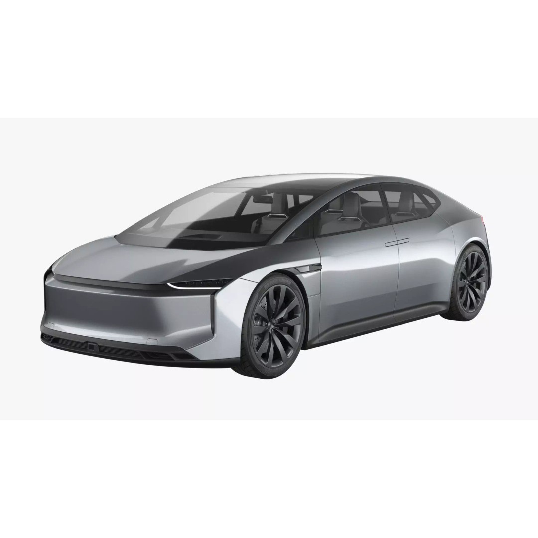 Futuristic Car Concept 3D Model – Detailed Subdivision Ready, Blender & FBX - View 2