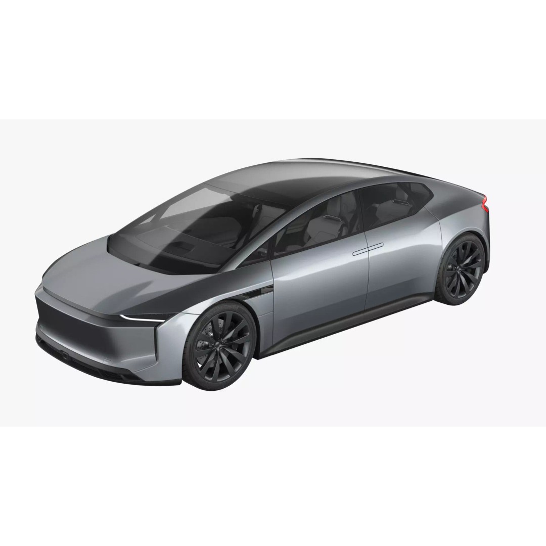 Futuristic Car Concept 3D Model – Detailed Subdivision Ready, Blender & FBX - View 3