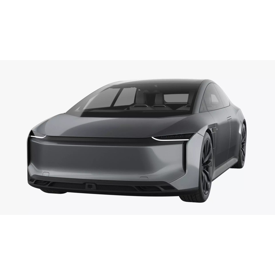 Futuristic Car Concept 3D Model – Detailed Subdivision Ready, Blender & FBX - View 7