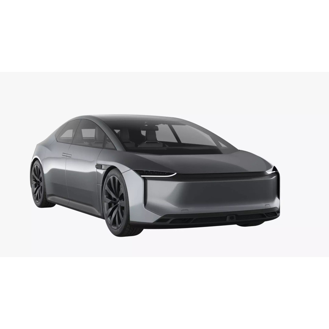 Futuristic Car Concept 3D Model – Detailed Subdivision Ready, Blender & FBX - View 9