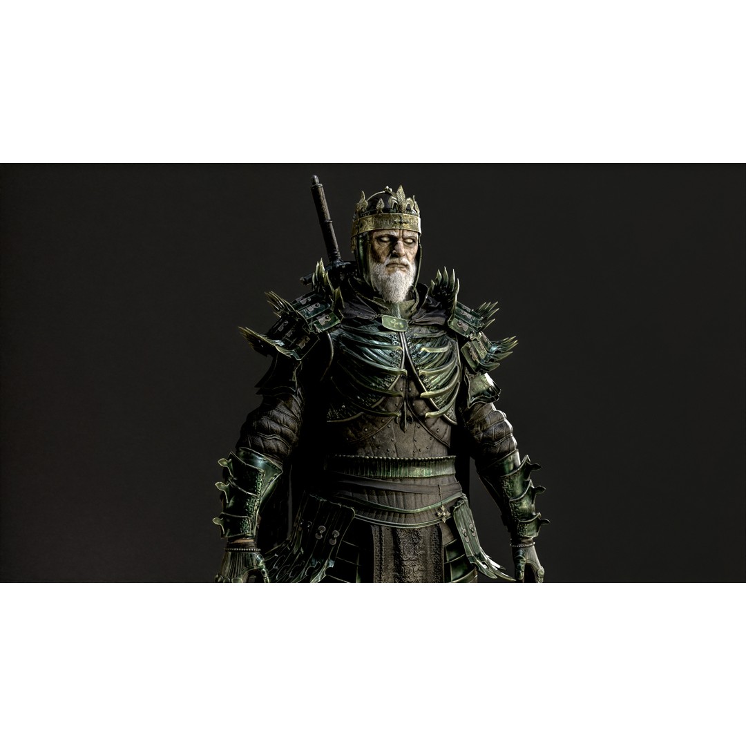 Dead King 3D Model – Low Poly Fantasy Character, Rigged, FBX