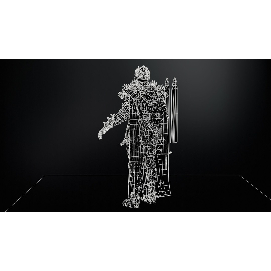 Dead King 3D Model – Low Poly Fantasy Character, Rigged, FBX - View 13