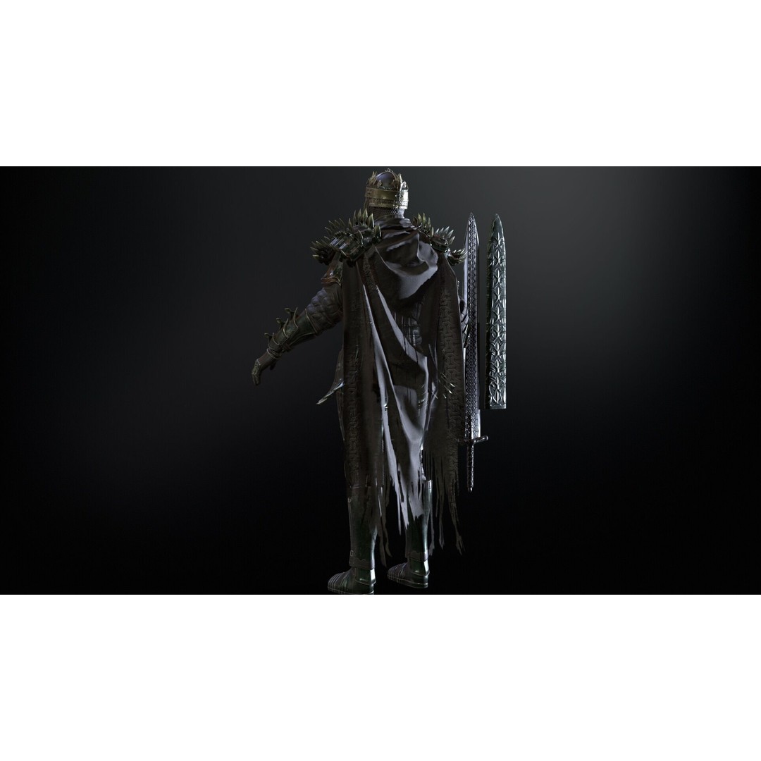 Dead King 3D Model – Low Poly Fantasy Character, Rigged, FBX - View 15