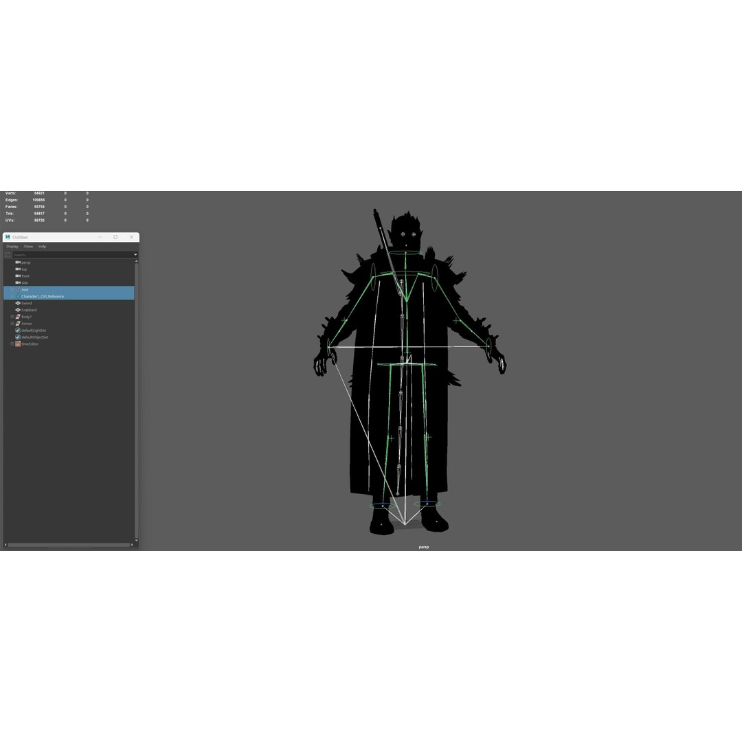 Dead King 3D Model – Low Poly Fantasy Character, Rigged, FBX - View 31