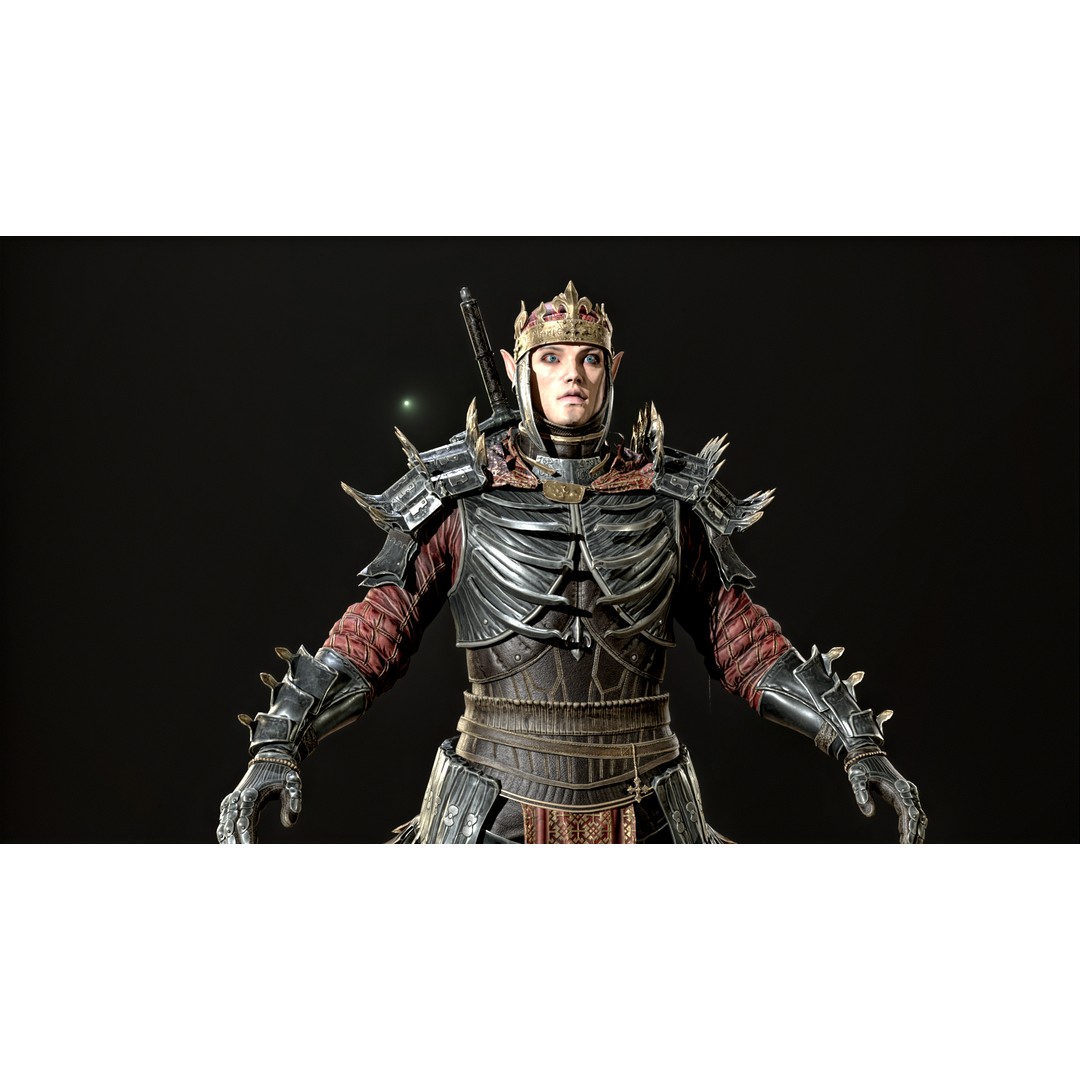 Dead King 3D Model – Low Poly Fantasy Character, Rigged, FBX - View 39