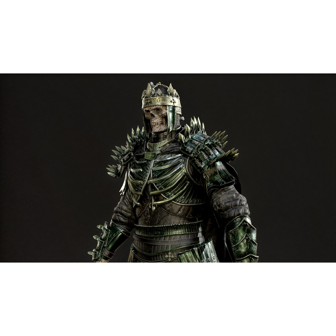 Dead King 3D Model – Low Poly Fantasy Character, Rigged, FBX - View 40