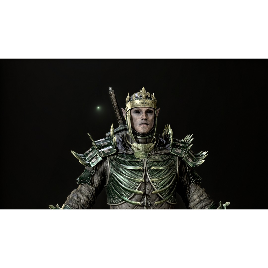 Dead King 3D Model – Low Poly Fantasy Character, Rigged, FBX - View 42