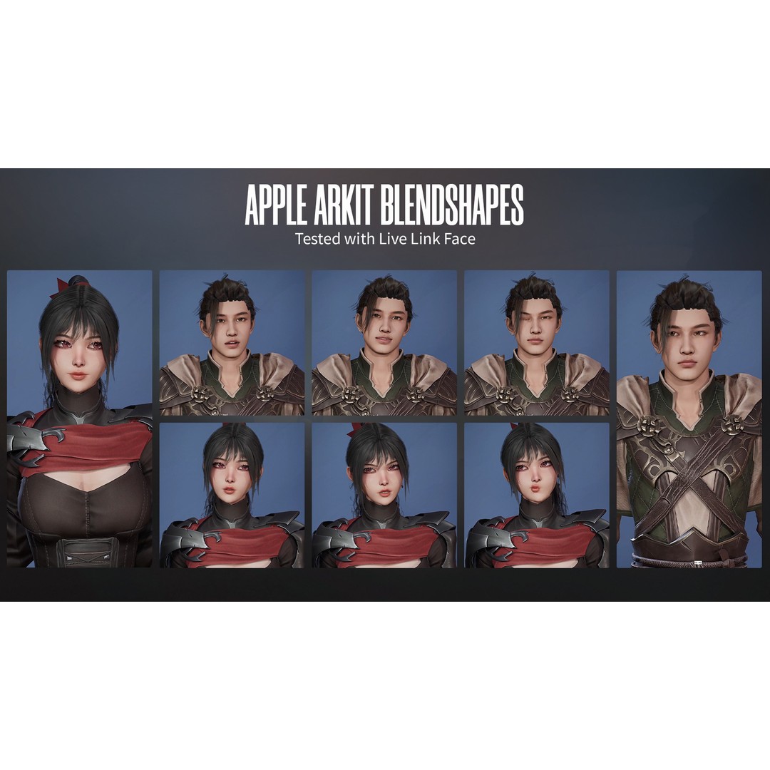 Advanced Archer 3D Model – Low Poly Game Character with Rigging - View 10