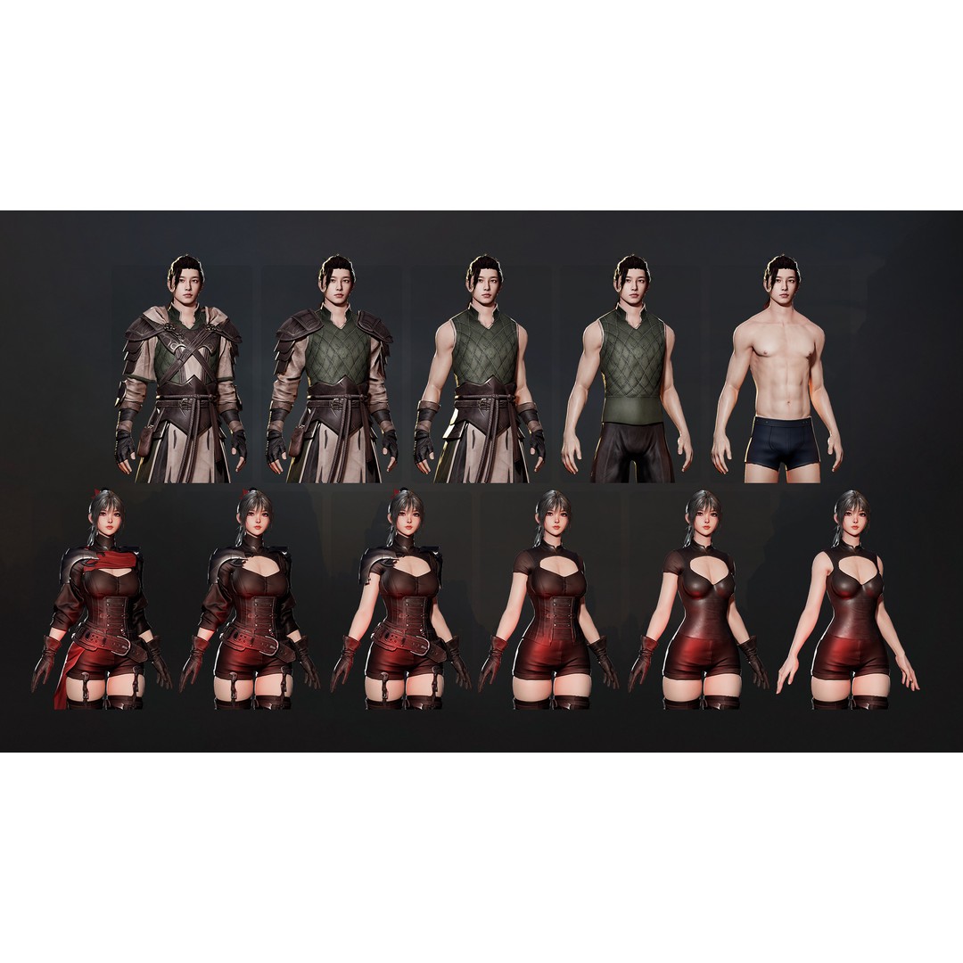 Advanced Archer 3D Model – Low Poly Game Character with Rigging - View 13