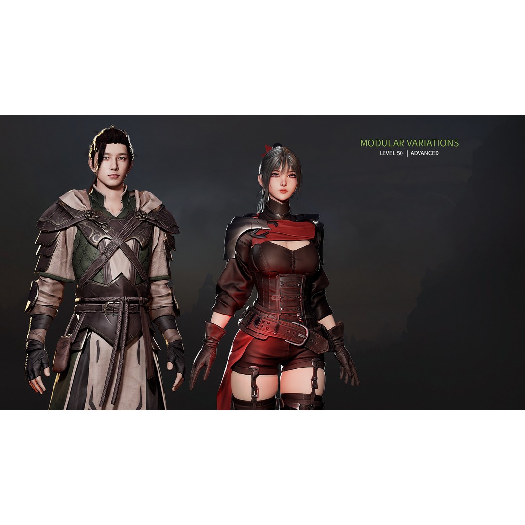 Advanced Archer 3D Model – Low Poly Game Character with Rigging - View 15