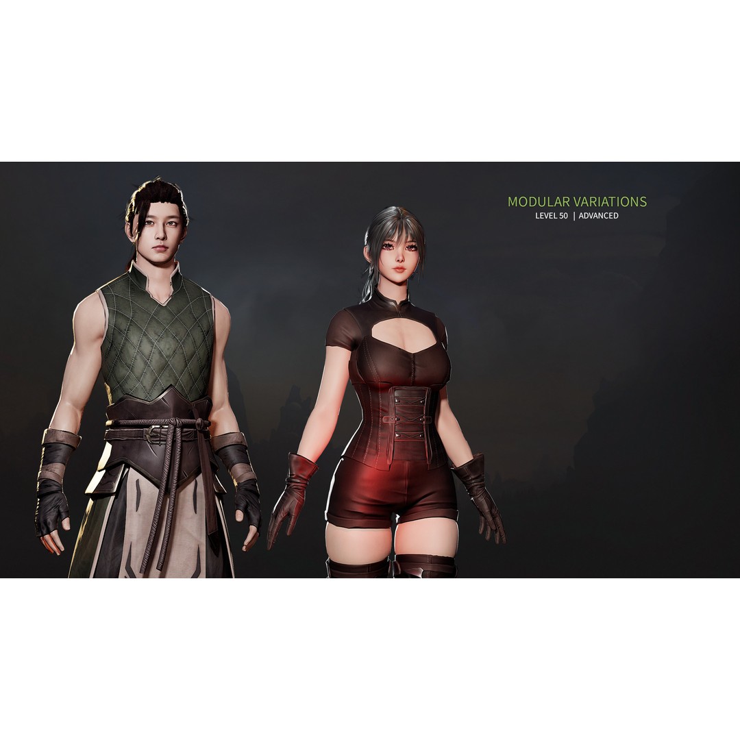 Advanced Archer 3D Model – Low Poly Game Character with Rigging - View 16