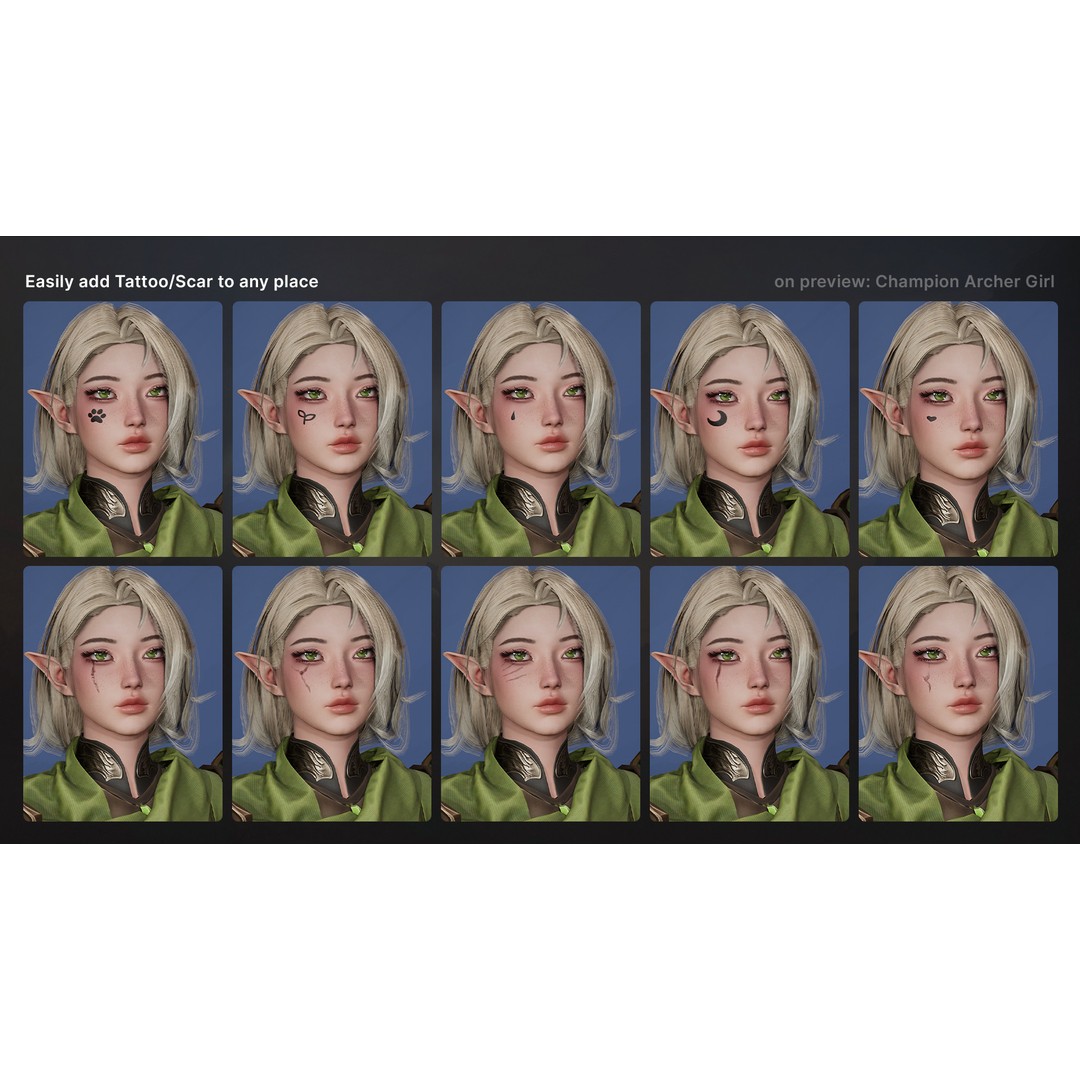 Advanced Archer 3D Model – Low Poly Game Character with Rigging - View 17