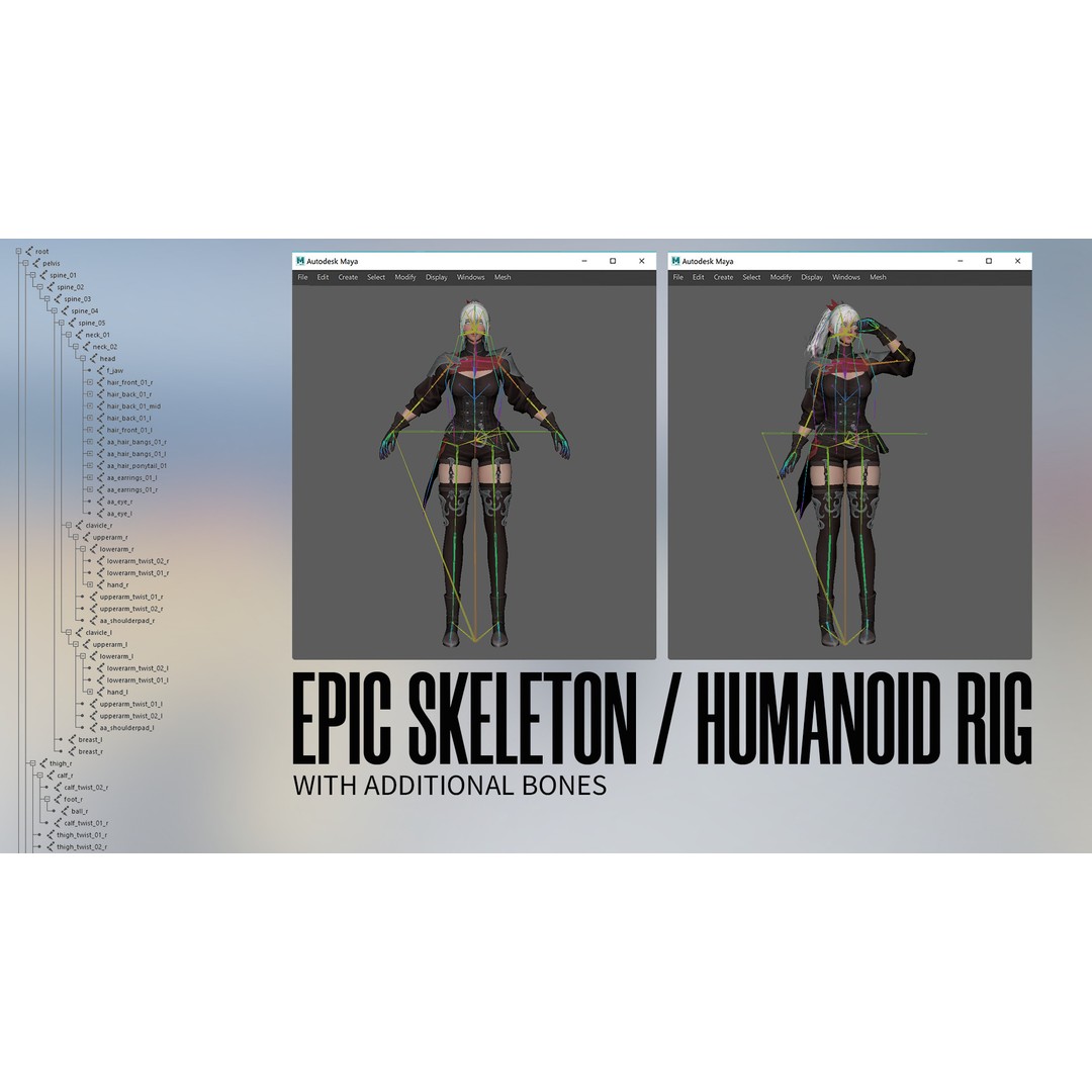 Advanced Archer 3D Model – Low Poly Game Character with Rigging - View 19