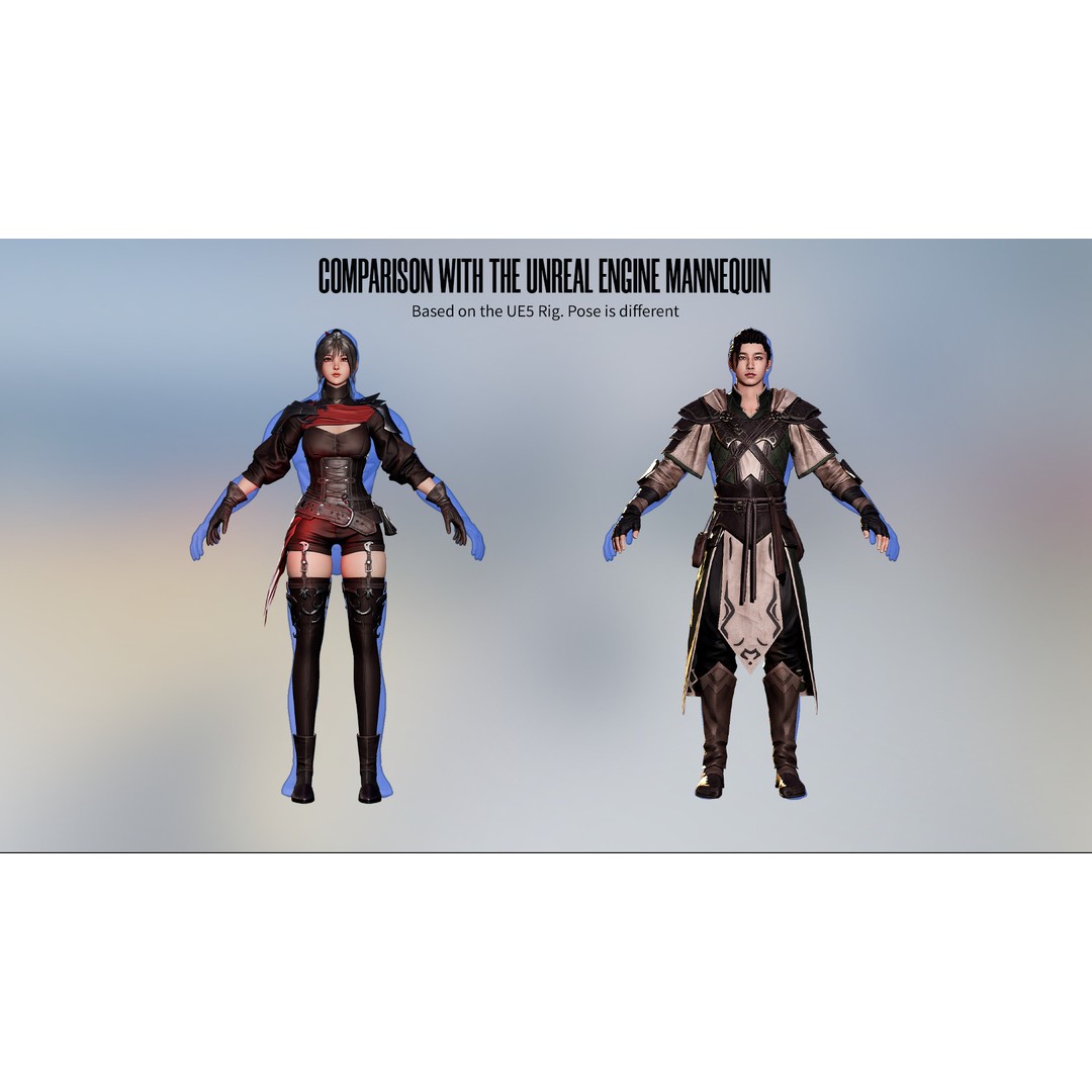 Advanced Archer 3D Model – Low Poly Game Character with Rigging - View 20