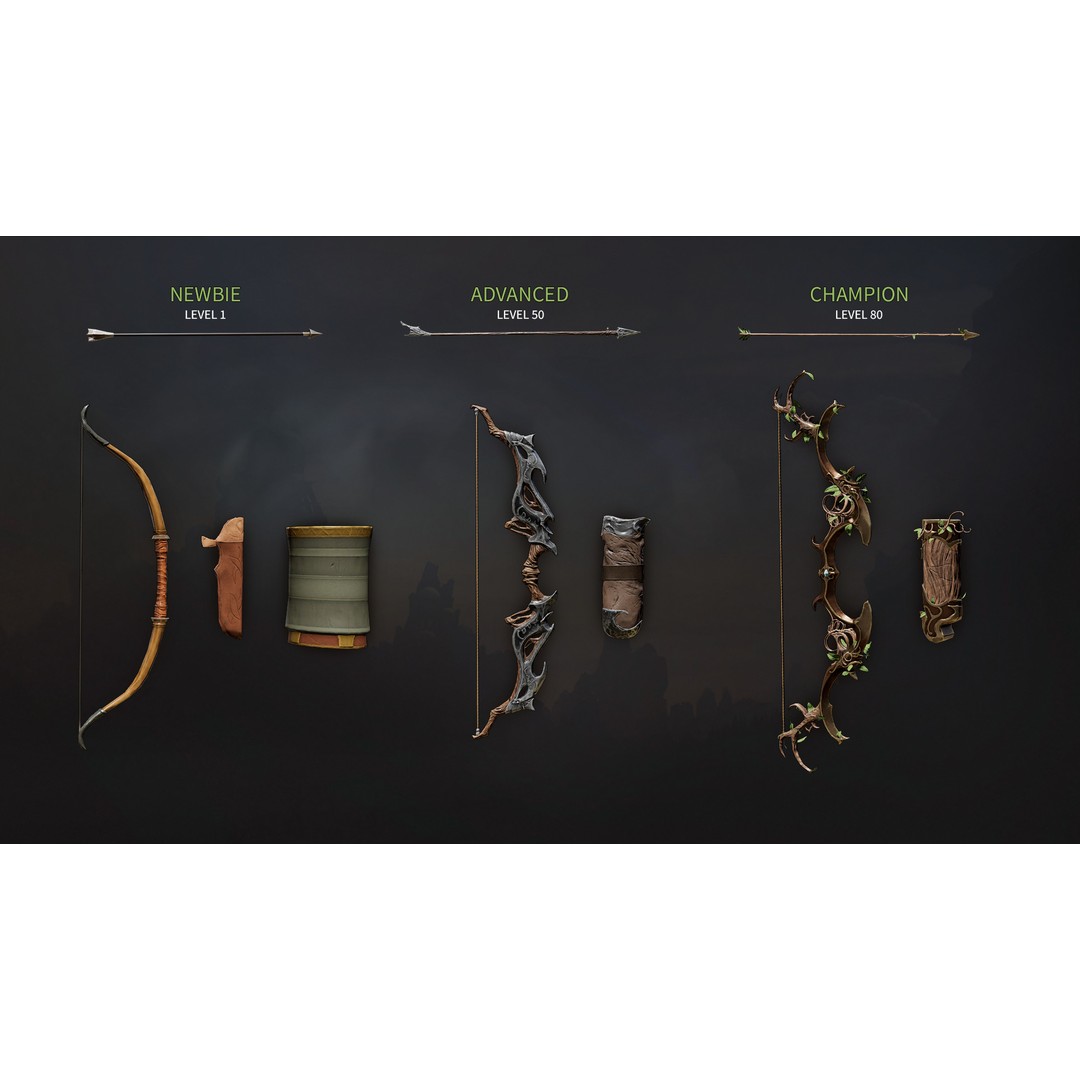 Advanced Archer 3D Model – Low Poly Game Character with Rigging - View 6