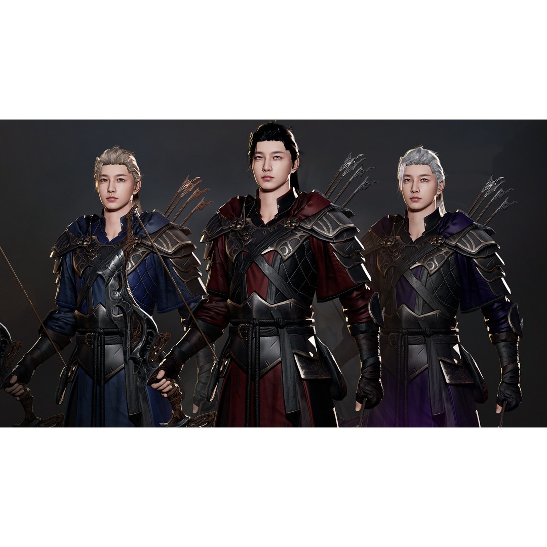 Advanced Archer 3D Model – Low Poly Game Character with Rigging - View 9
