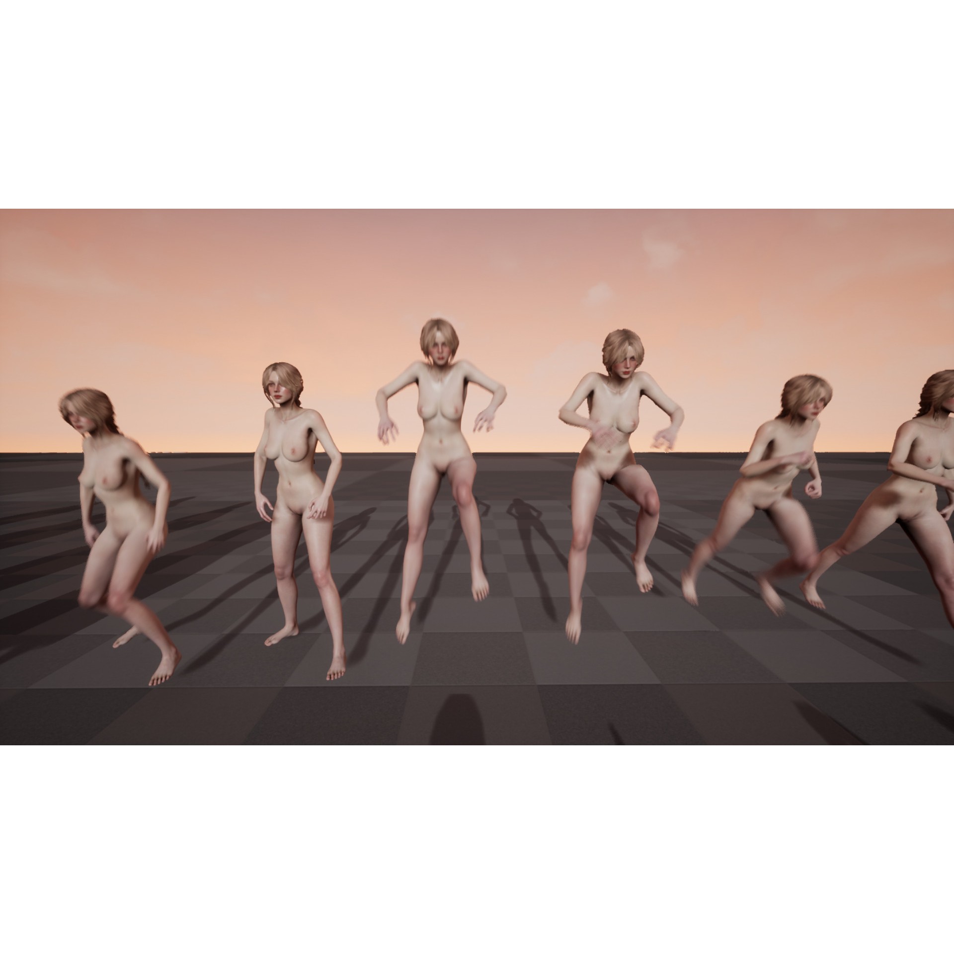 Village Lady - Low-Poly Game-Ready 3D Model