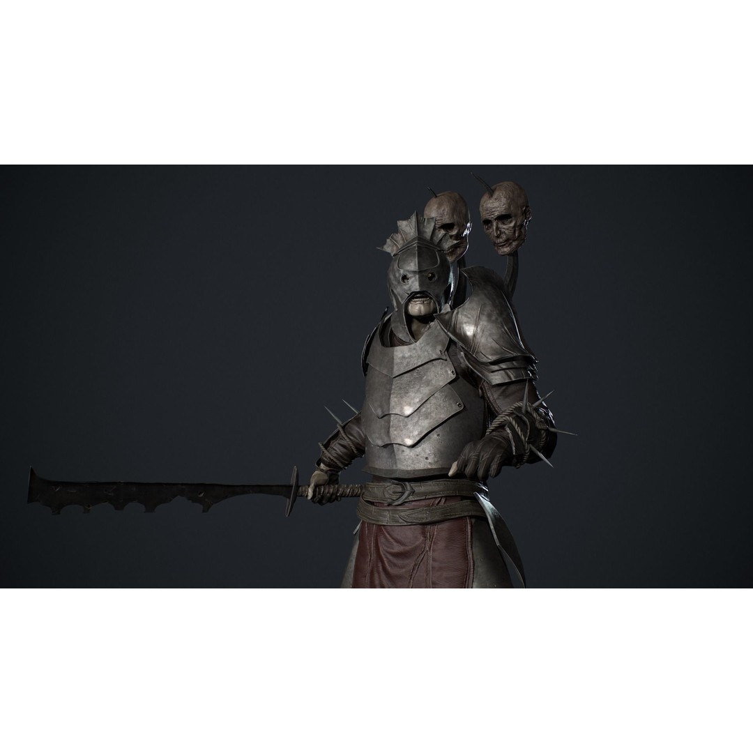 Orc 3D Model – Low Poly Game Ready Character with Rigging - View 10
