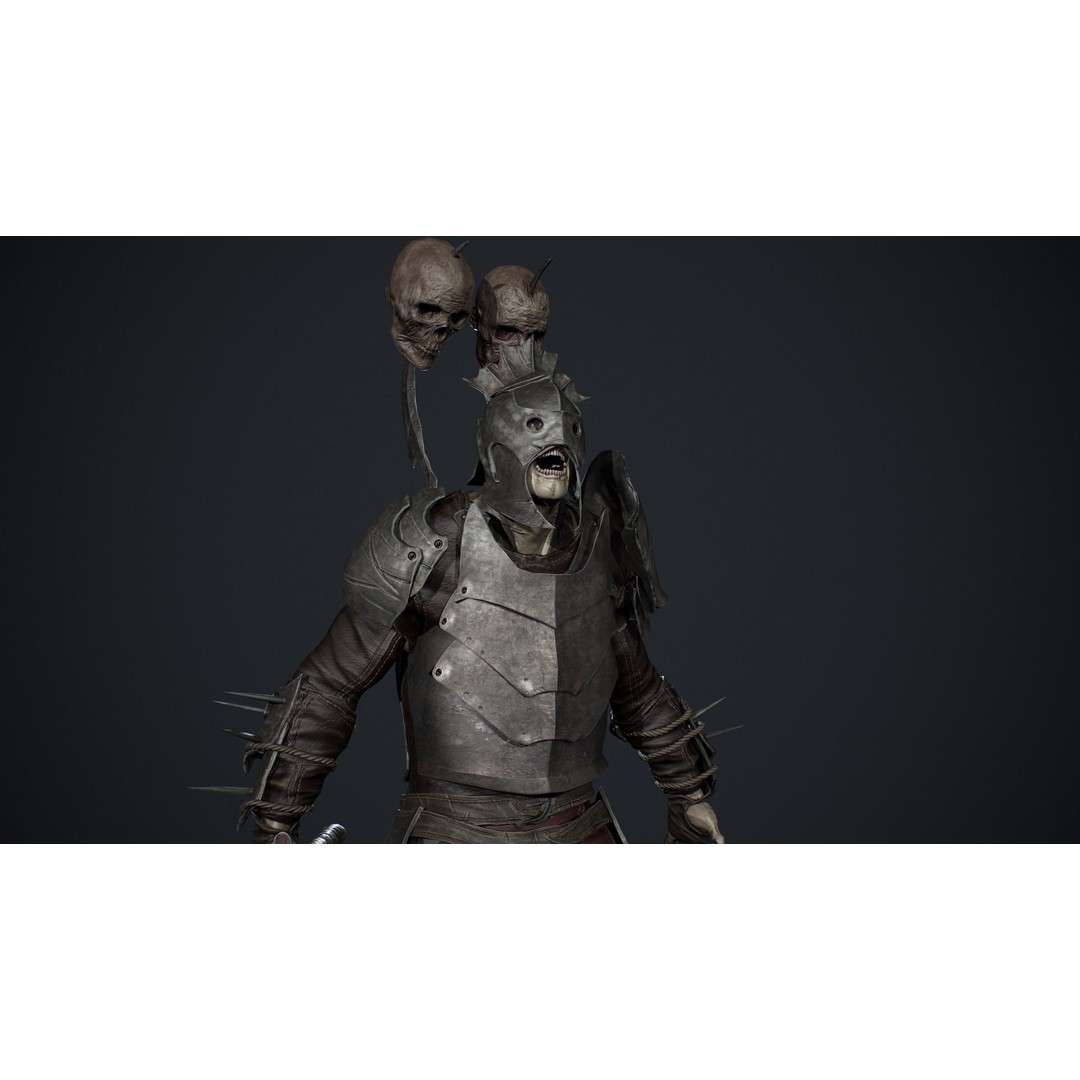 Orc 3D Model – Low Poly Game Ready Character with Rigging - View 13