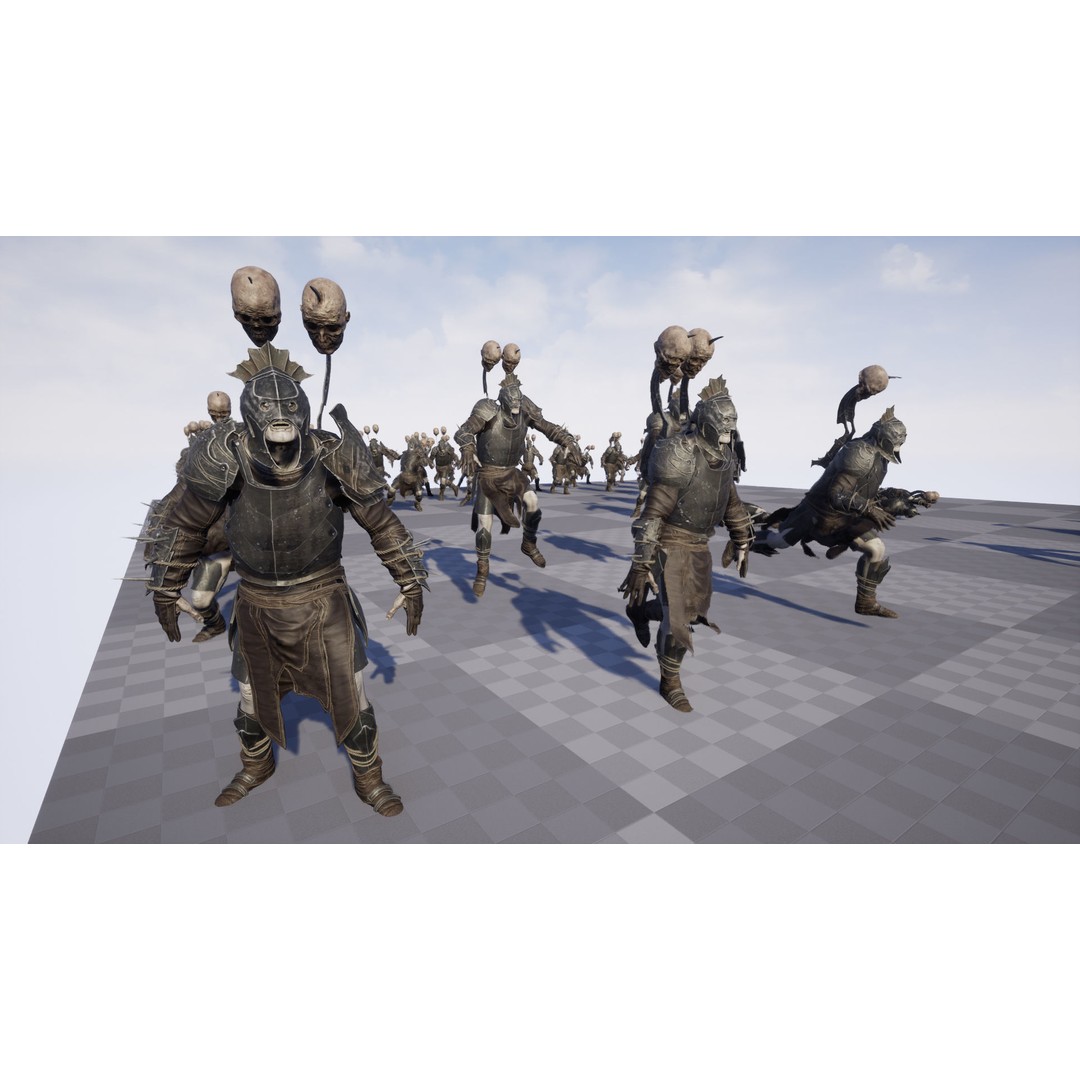 Orc 3D Model – Low Poly Game Ready Character with Rigging - View 14