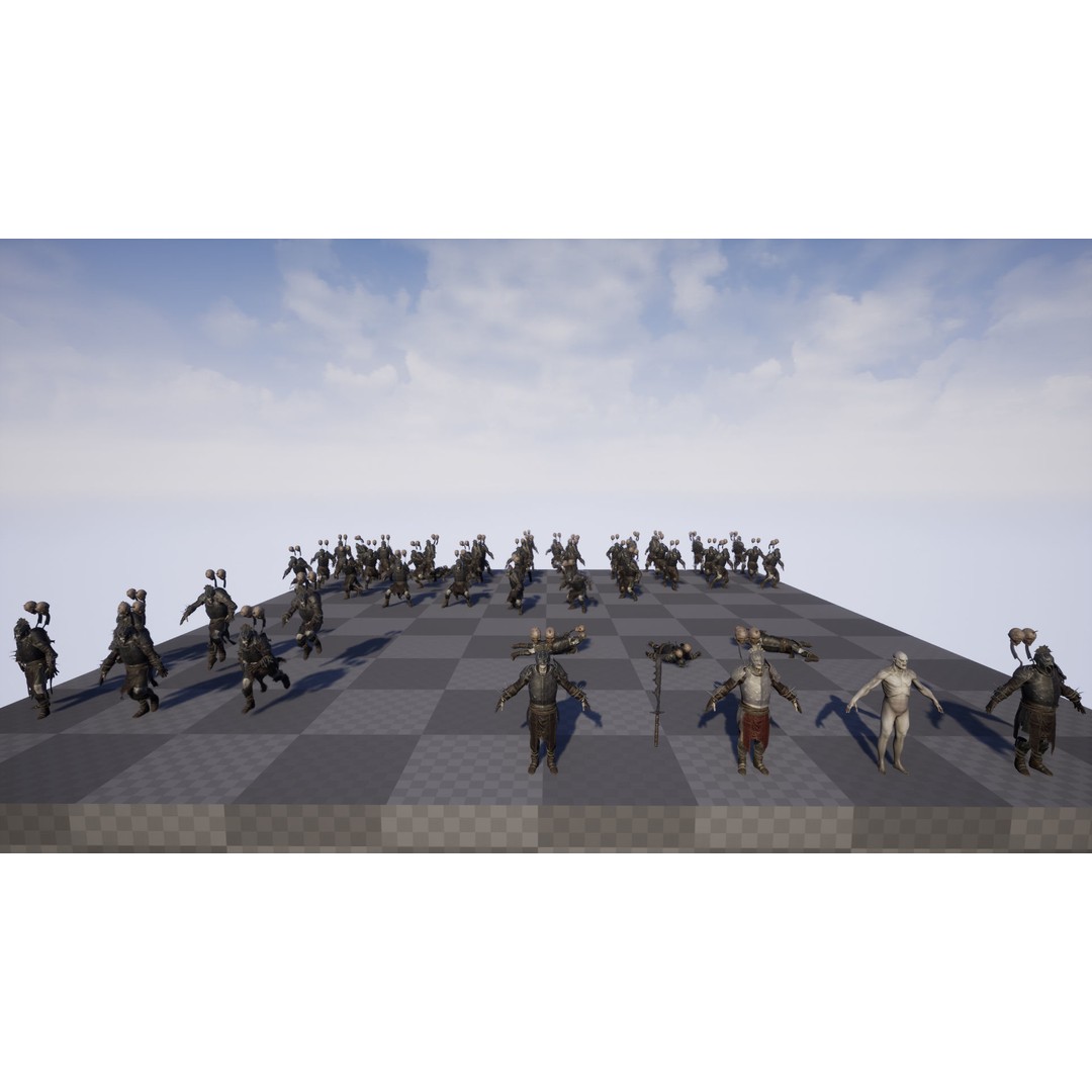 Orc 3D Model – Low Poly Game Ready Character with Rigging - View 15