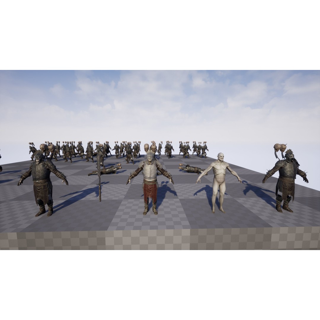 Orc 3D Model – Low Poly Game Ready Character with Rigging - View 16