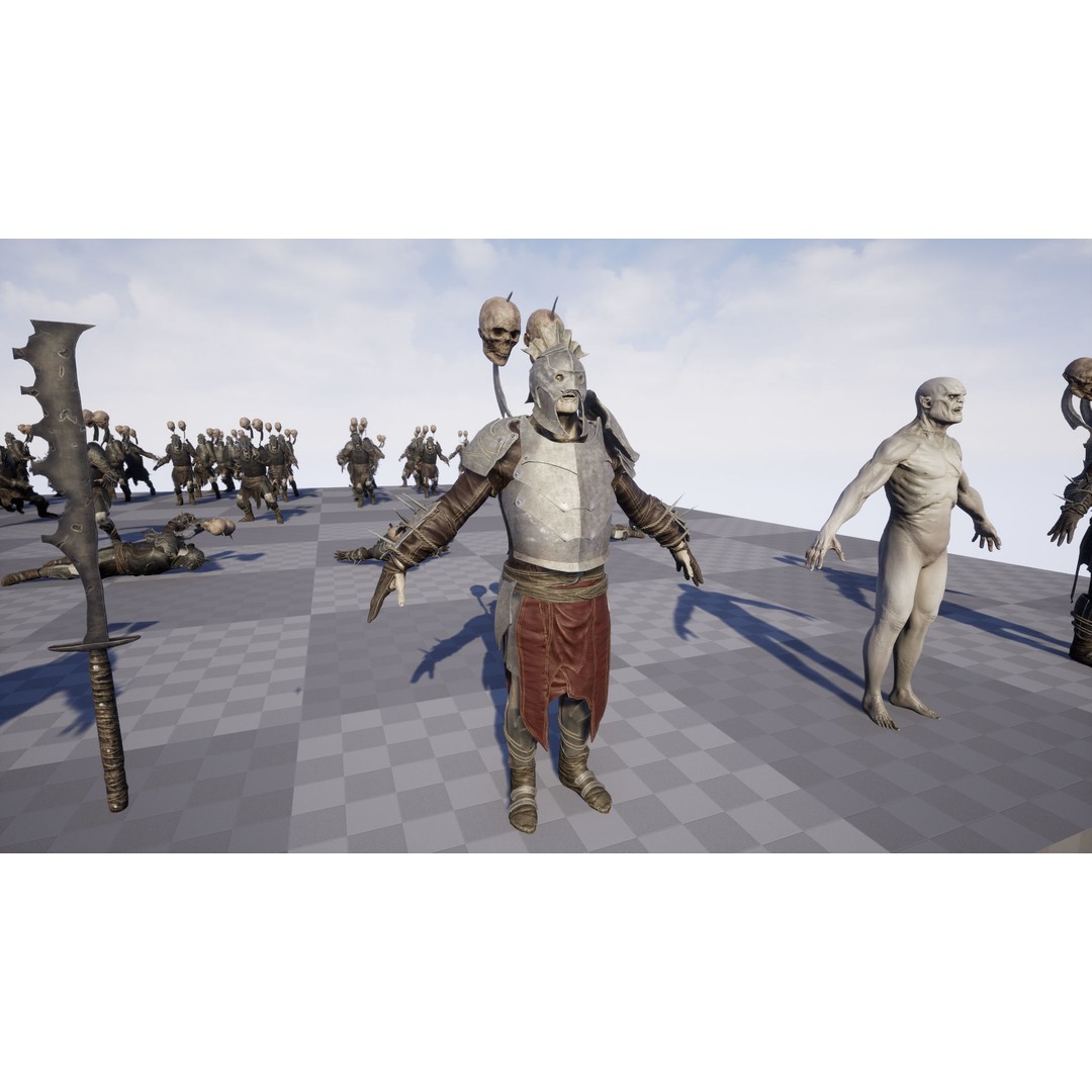 Orc 3D Model – Low Poly Game Ready Character with Rigging - View 20