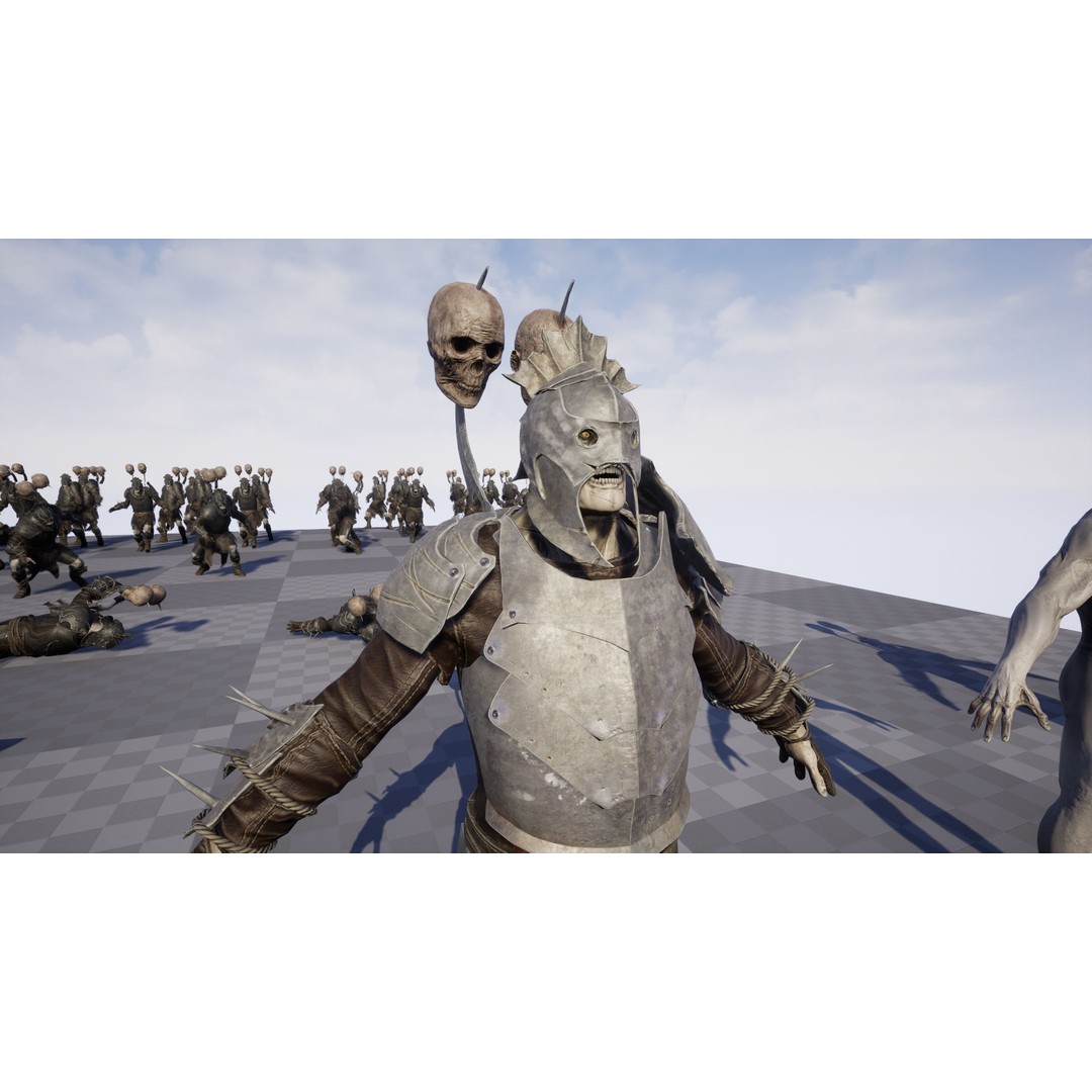 Orc 3D Model – Low Poly Game Ready Character with Rigging - View 21