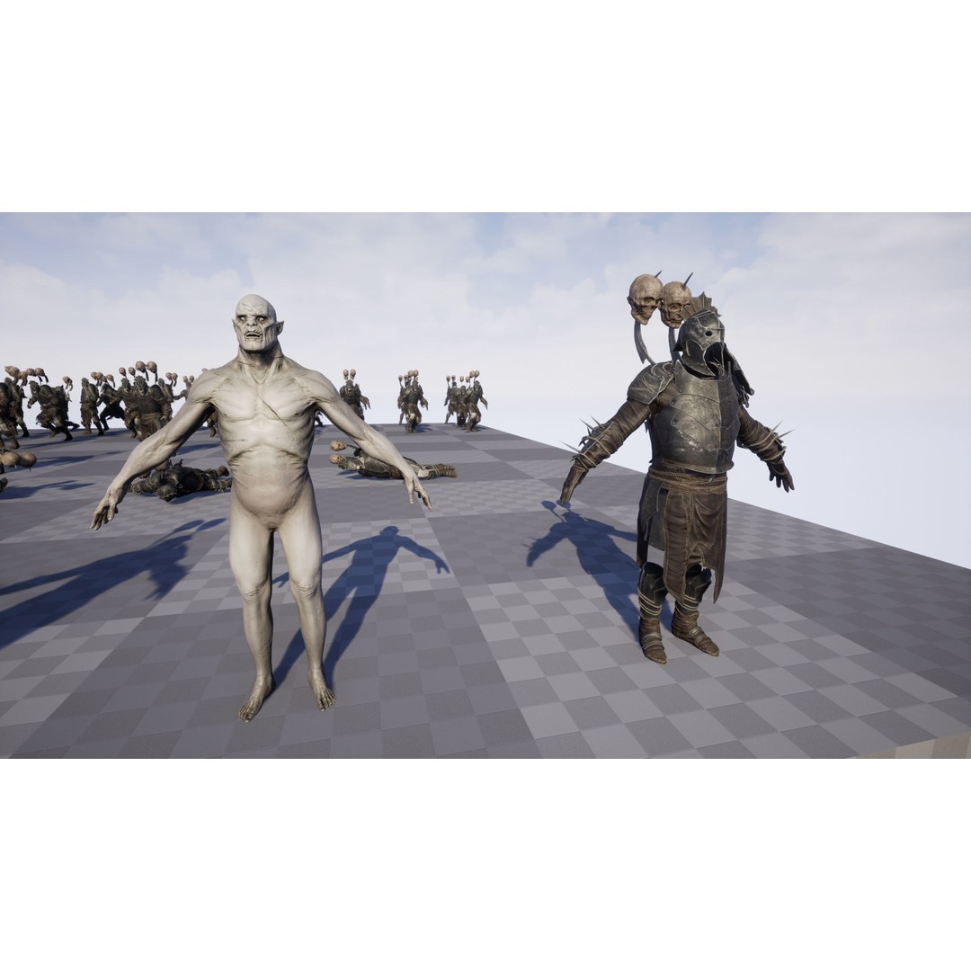Orc 3D Model – Low Poly Game Ready Character with Rigging - View 22