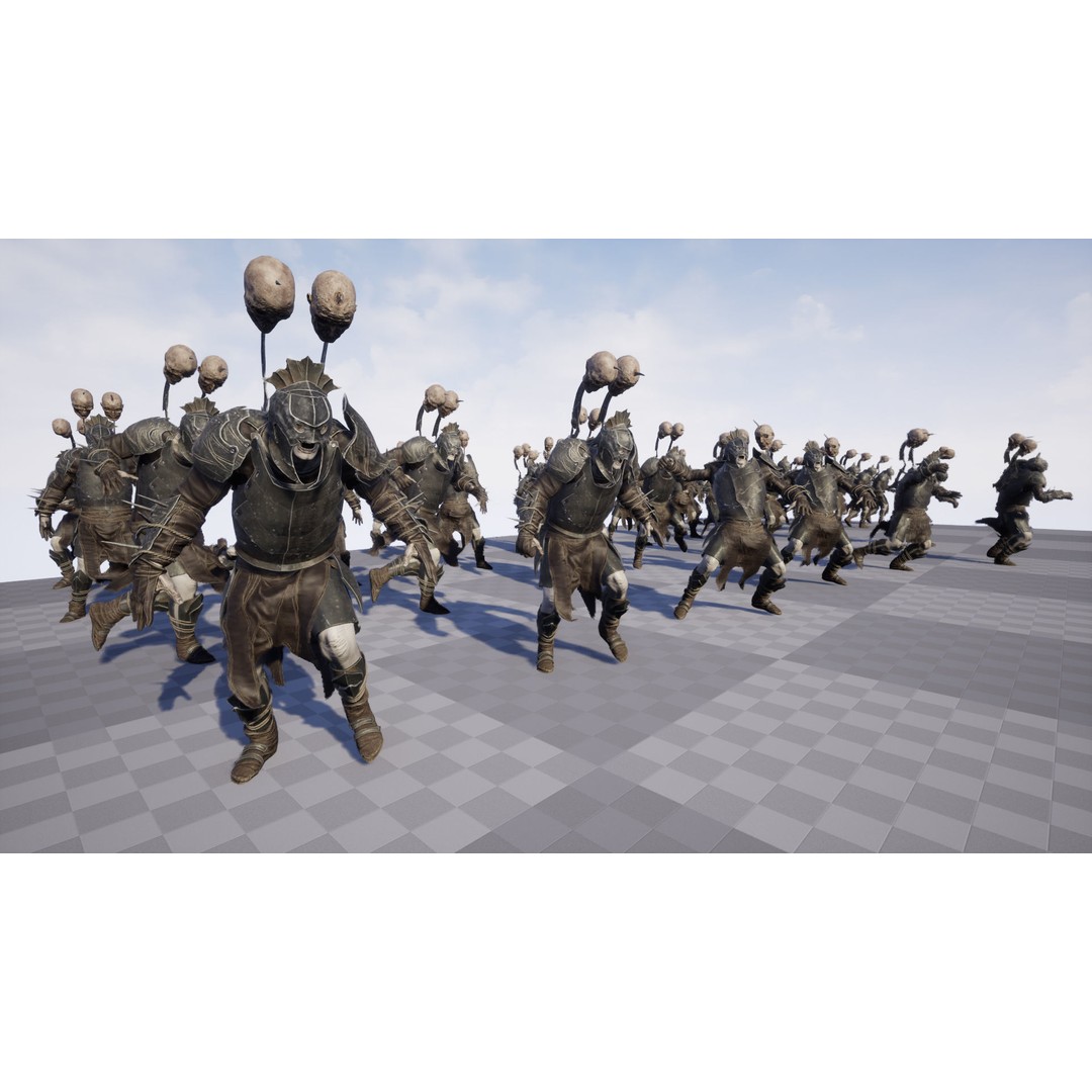 Orc 3D Model – Low Poly Game Ready Character with Rigging - View 23