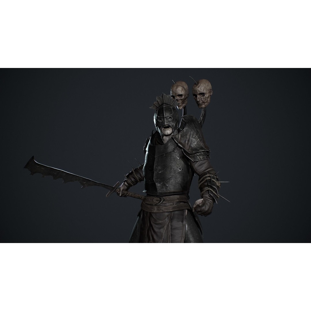 Orc 3D Model – Low Poly Game Ready Character with Rigging - View 3