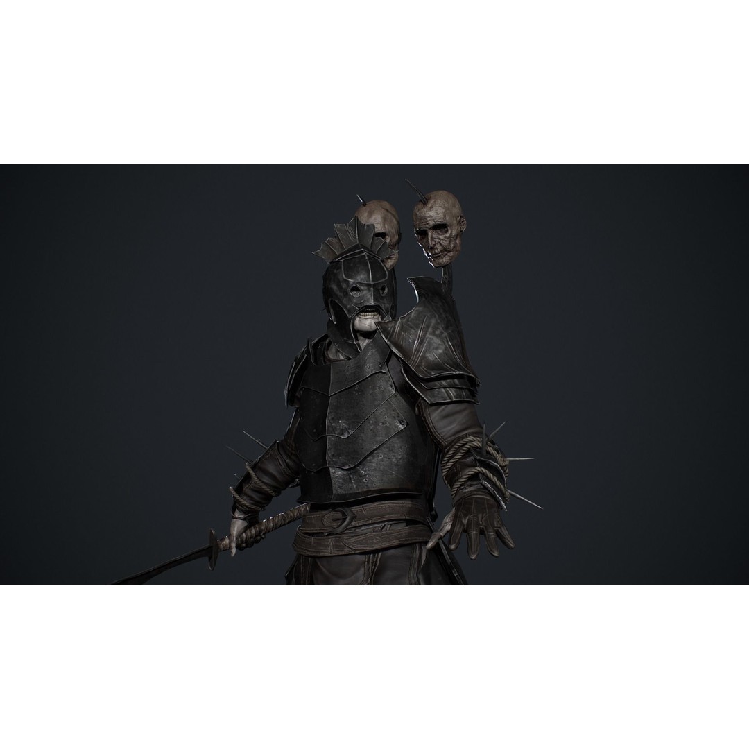 Orc 3D Model – Low Poly Game Ready Character with Rigging - View 7