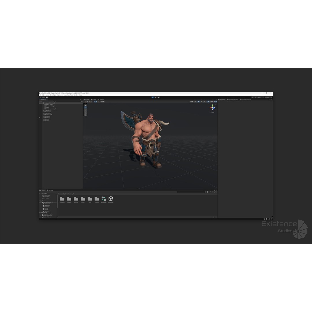 Stylized Warrior Pack 2 3D Model – Low Poly Fantasy Characters, Rigged