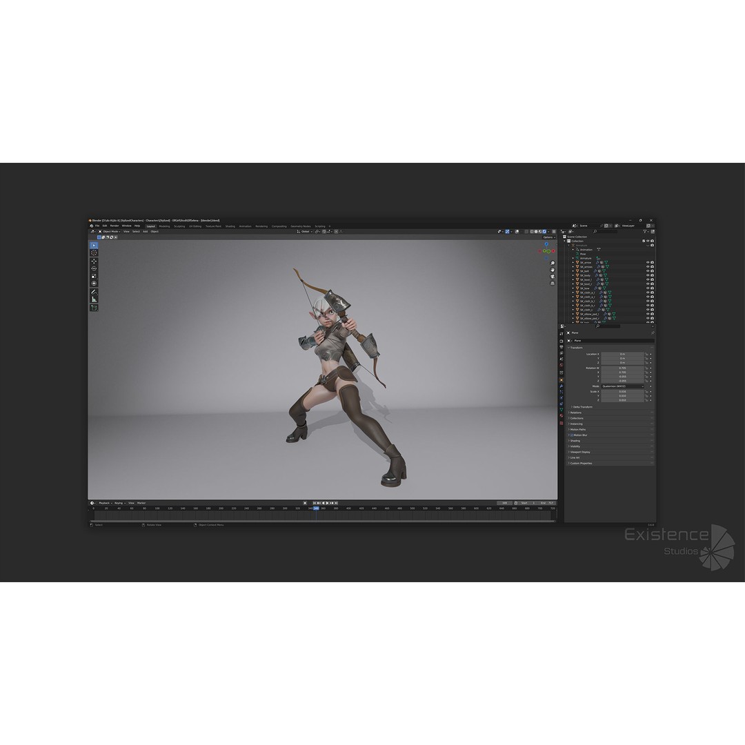 Stylized Warrior Pack 2 3D Model – Low Poly Fantasy Characters, Rigged - View 14