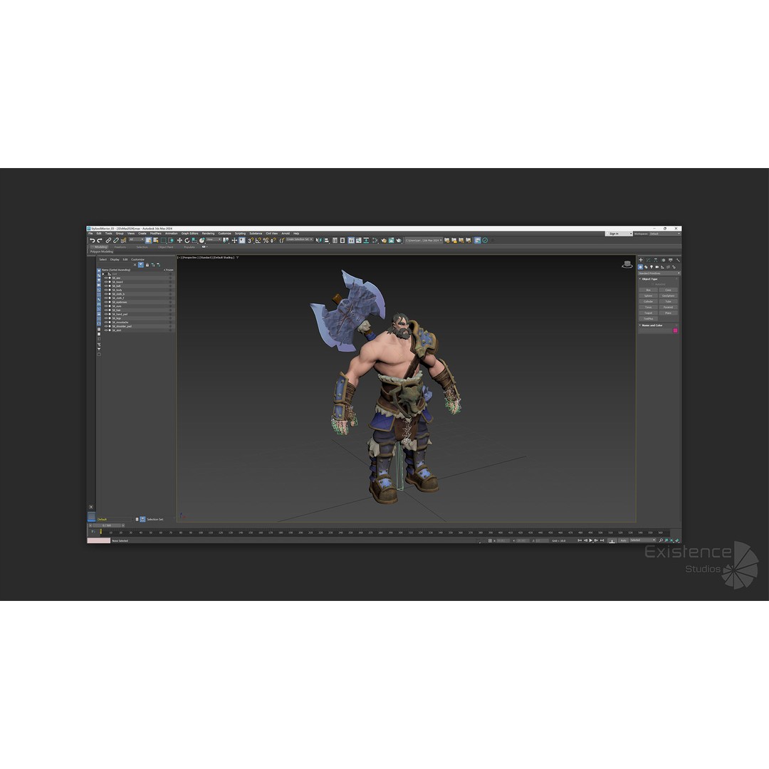 Stylized Warrior Pack 2 3D Model – Low Poly Fantasy Characters, Rigged - View 18