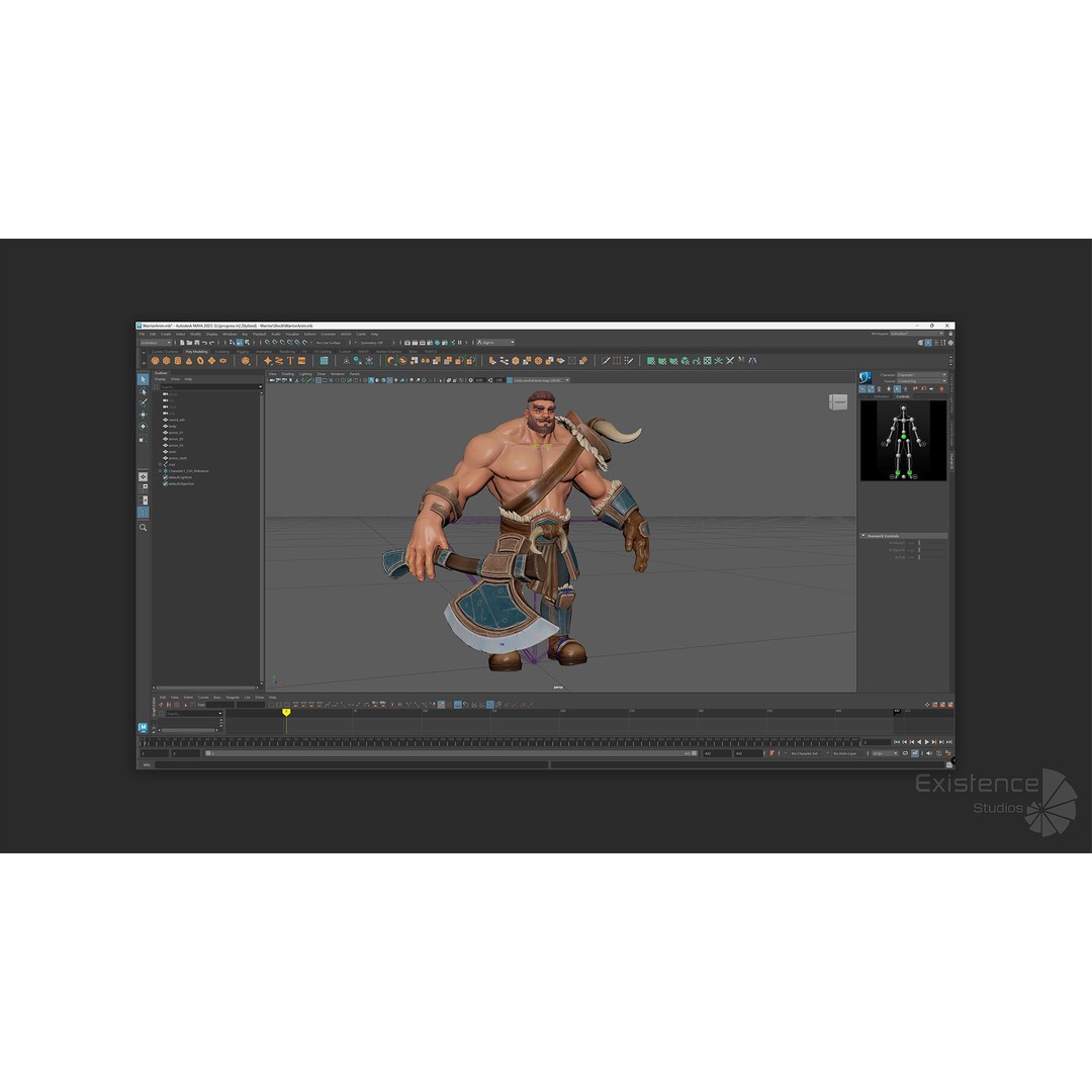 Stylized Warrior Pack 2 3D Model – Low Poly Fantasy Characters, Rigged - View 20