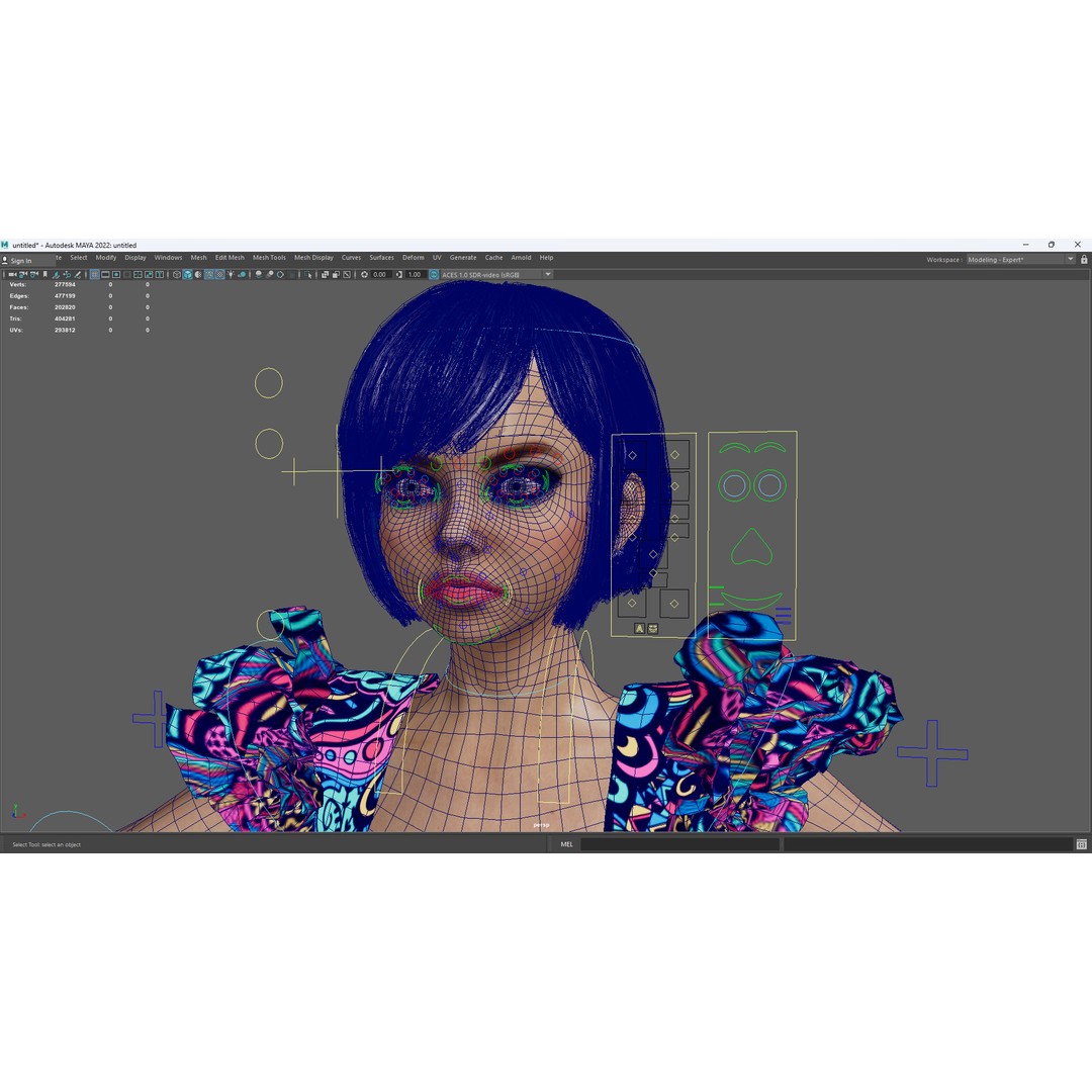 Stylized Girl 3D Model – Realistic Low-Poly Character with Rigging, FBX - View 18