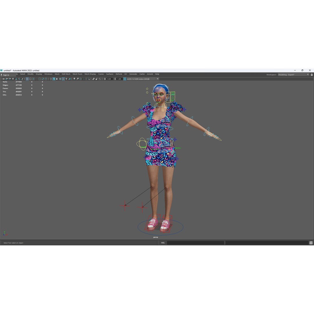 Stylized Girl 3D Model – Realistic Low-Poly Character with Rigging, FBX - View 19