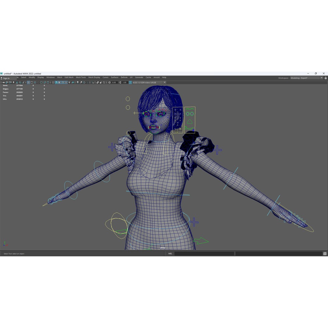 Stylized Girl 3D Model – Realistic Low-Poly Character with Rigging, FBX - View 20