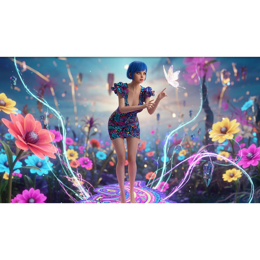 Stylized Girl 3D Model – Realistic Low-Poly Character with Rigging, FBX - View 5