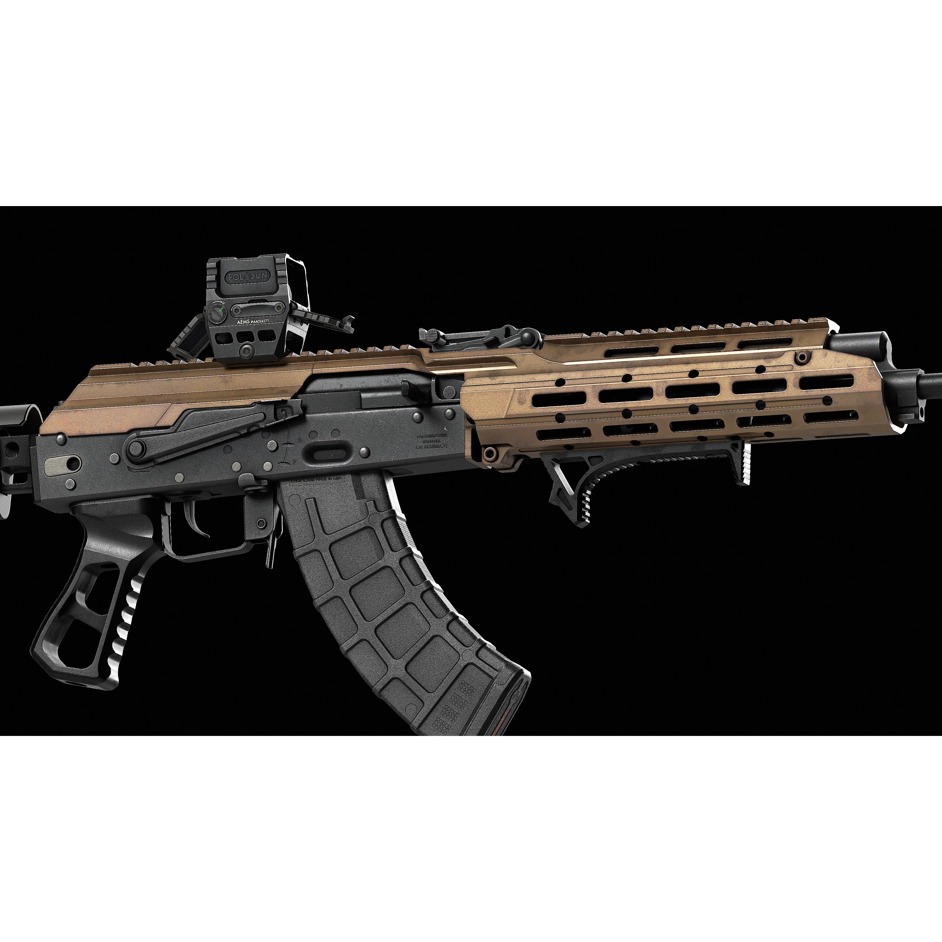 AK 103-104 - Low-Poly Game-Ready 3D Model
