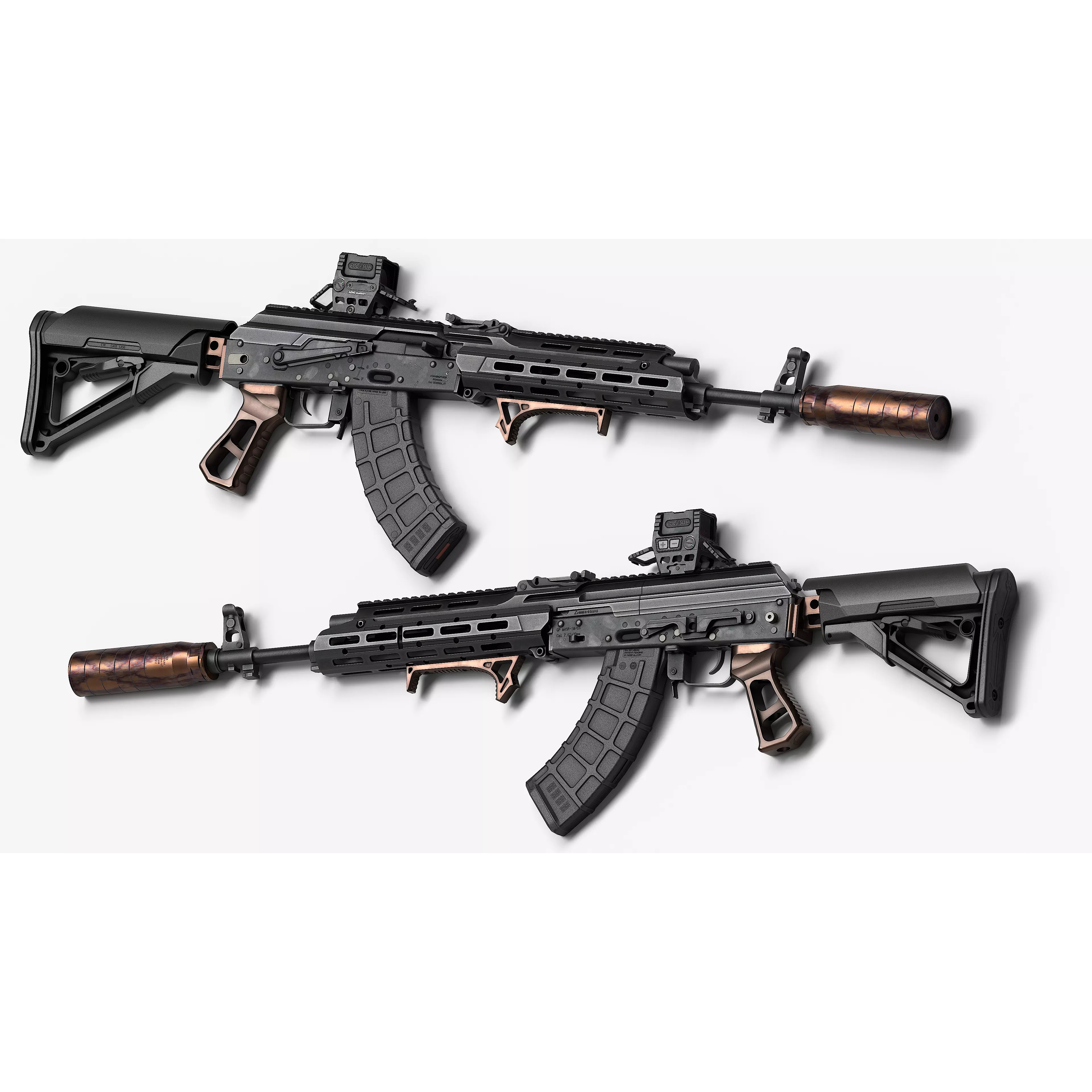 AK 103-104 - Low-Poly Game-Ready 3D Model - View 2