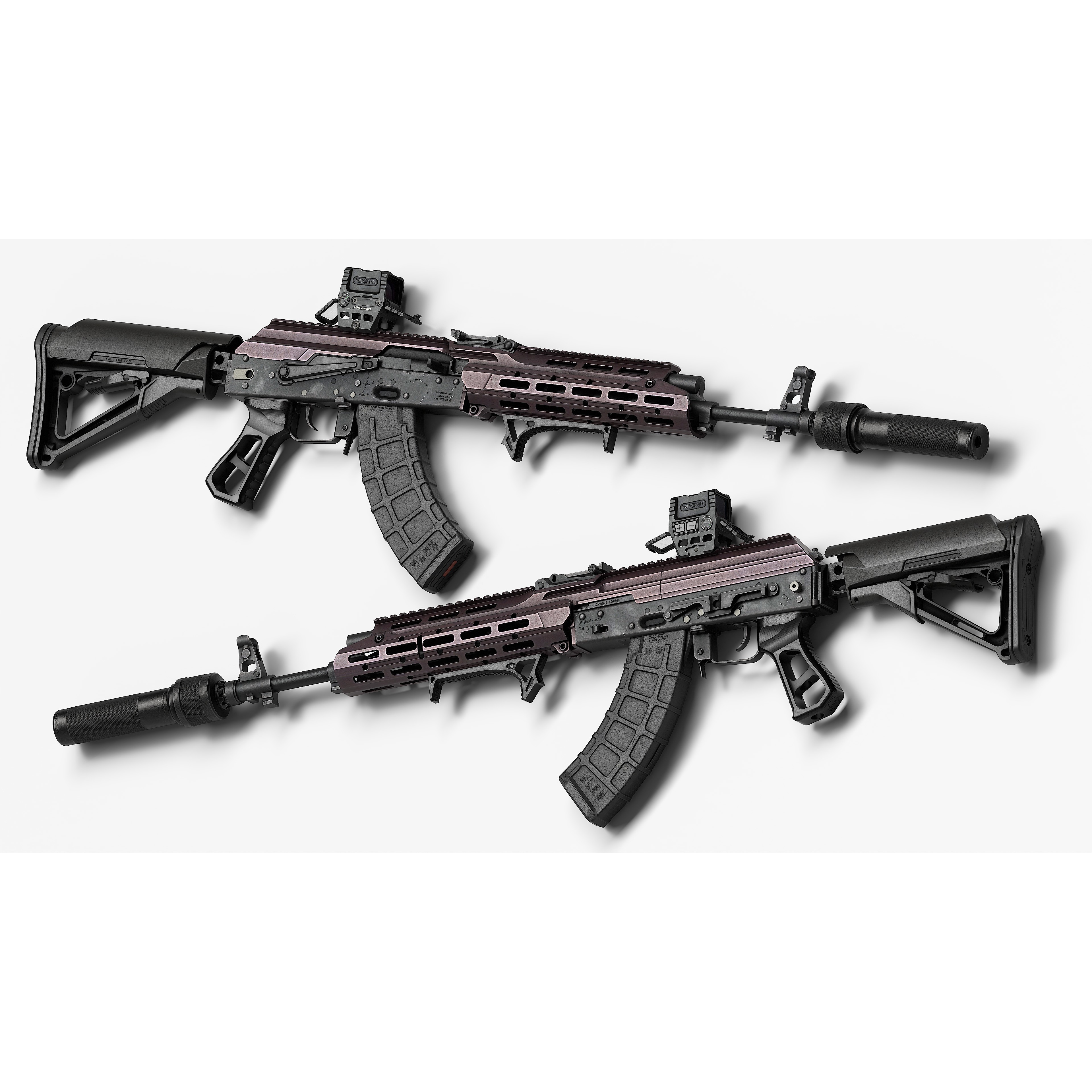 AK 103-104 - Low-Poly Game-Ready 3D Model - View 4