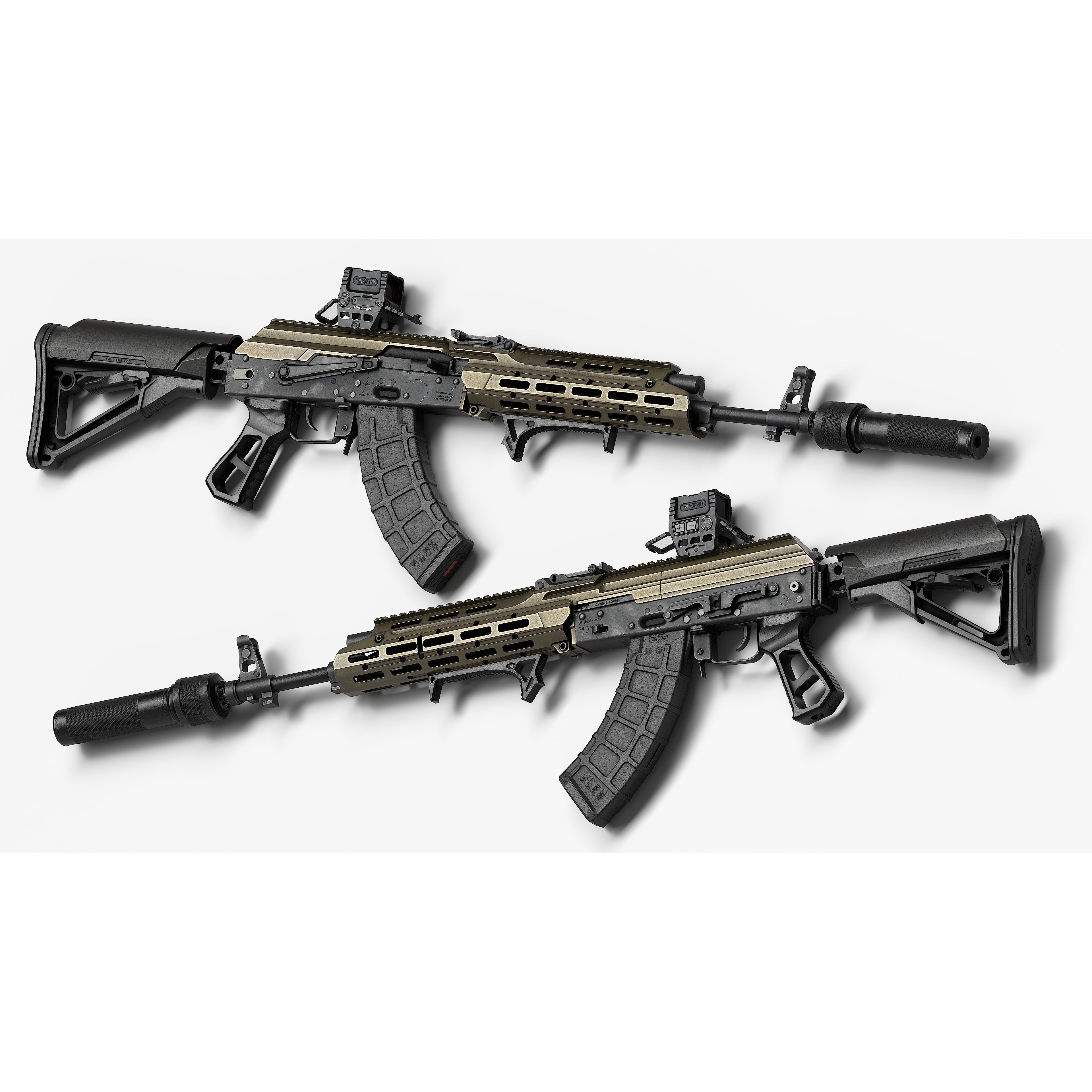 AK 103-104 - Low-Poly Game-Ready 3D Model - View 5